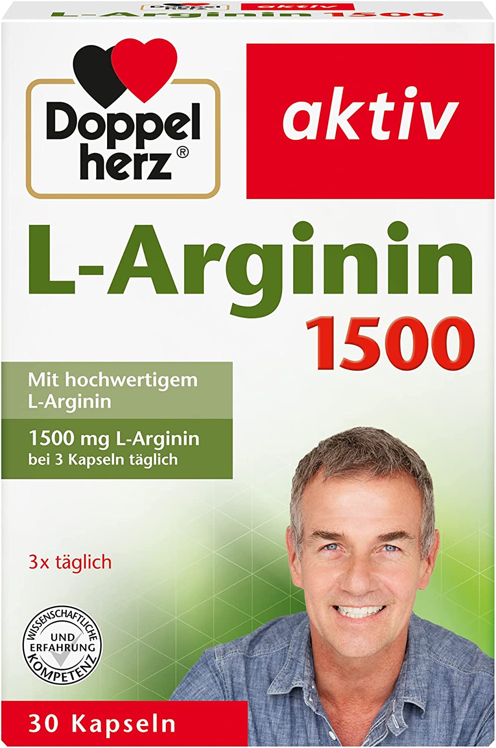 Doppelherz L-Arginine Capsules, 30 Pcs., 18.6 G