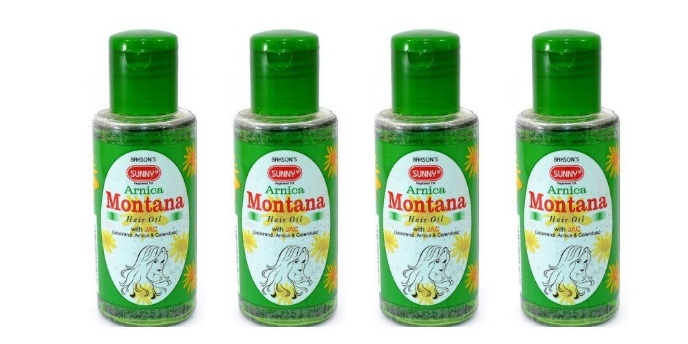Bakson\'s Sunny Arnica Montana Hair Oil with JAC 100ml (Pack of 4)