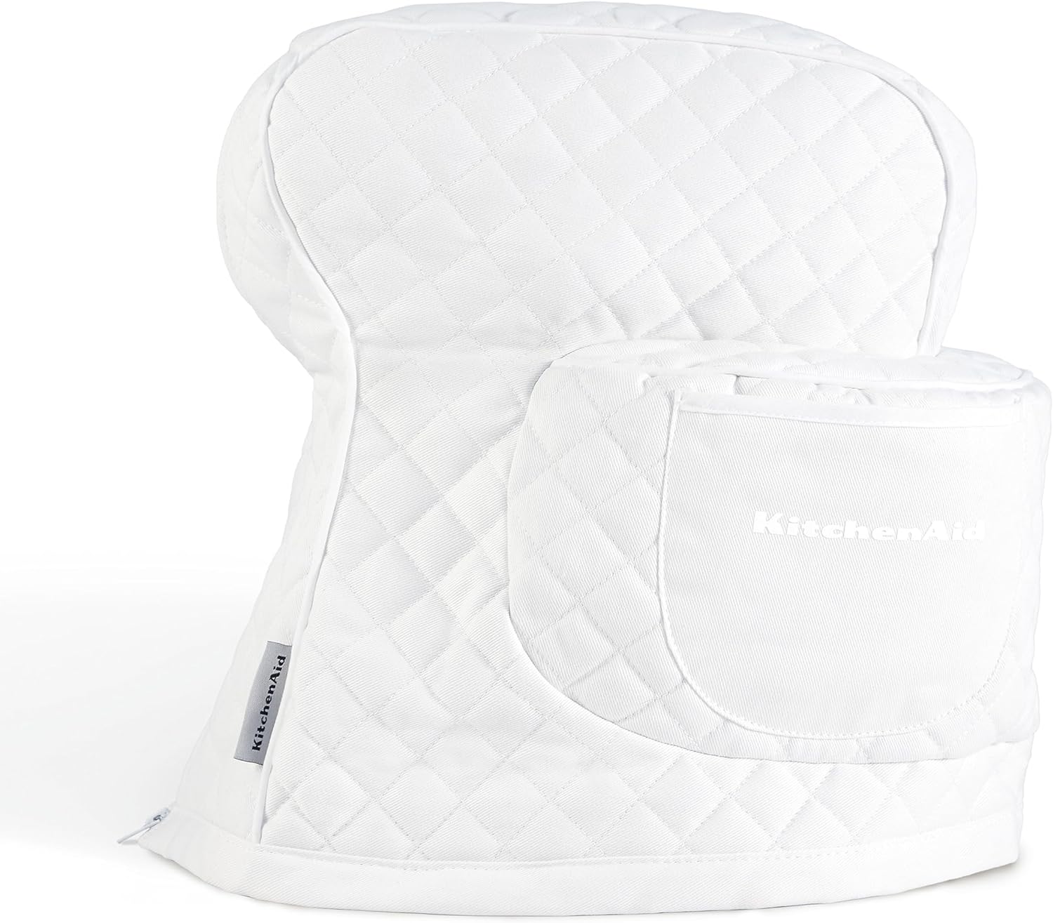 Kitchenaid 100% Cotton Quilted Blender Cover With Storage Bag - White, 14.5 \ "X 18 \" X 10 \ "