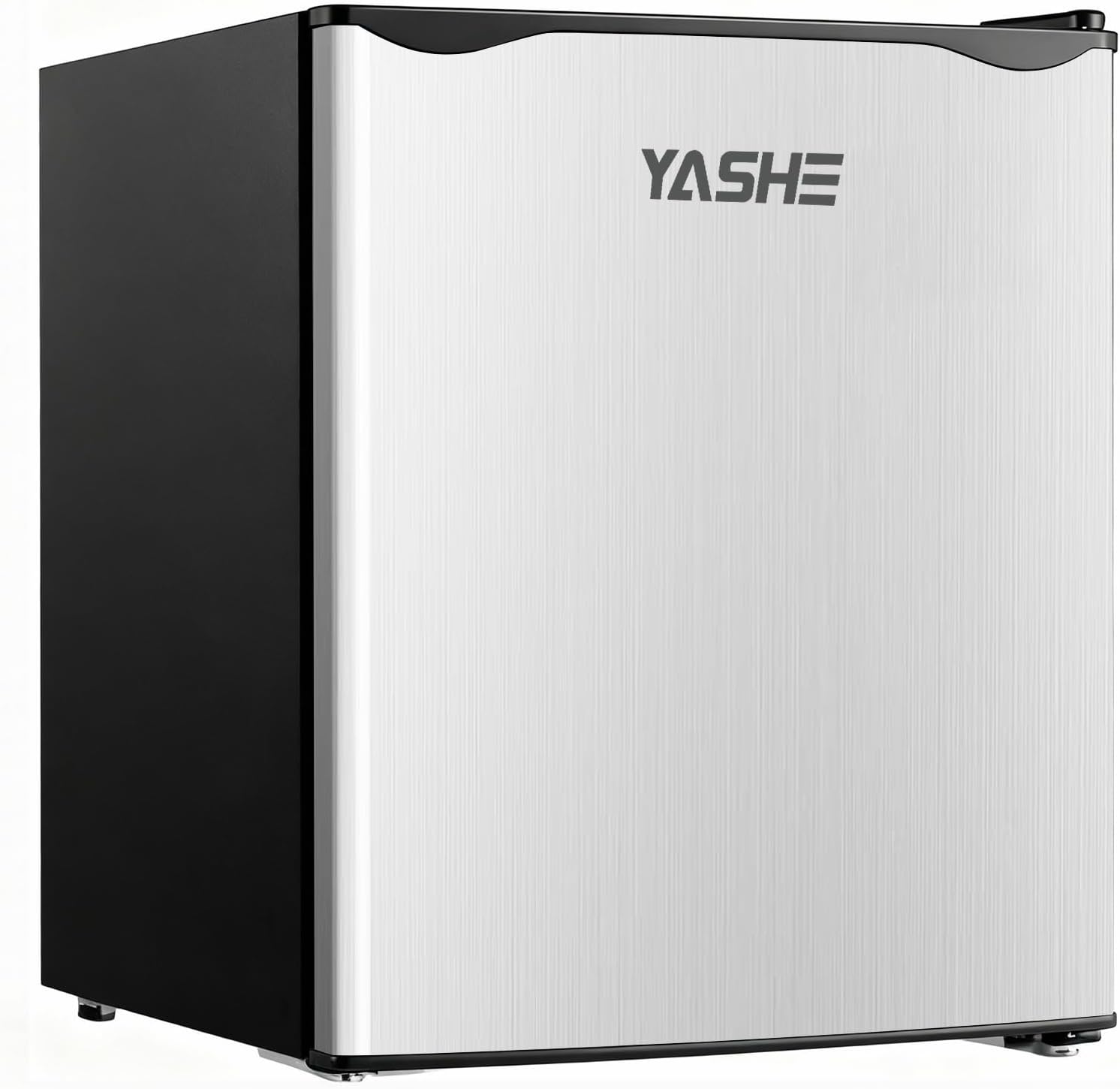 YASHE 52L ​​Mini Fridge with Freezer, Compact Fridge, Adjustable Thermostat, Large Capacity, Reversible Door Hinge, Space-Saving, Fridge for Kitchen, Room, Office