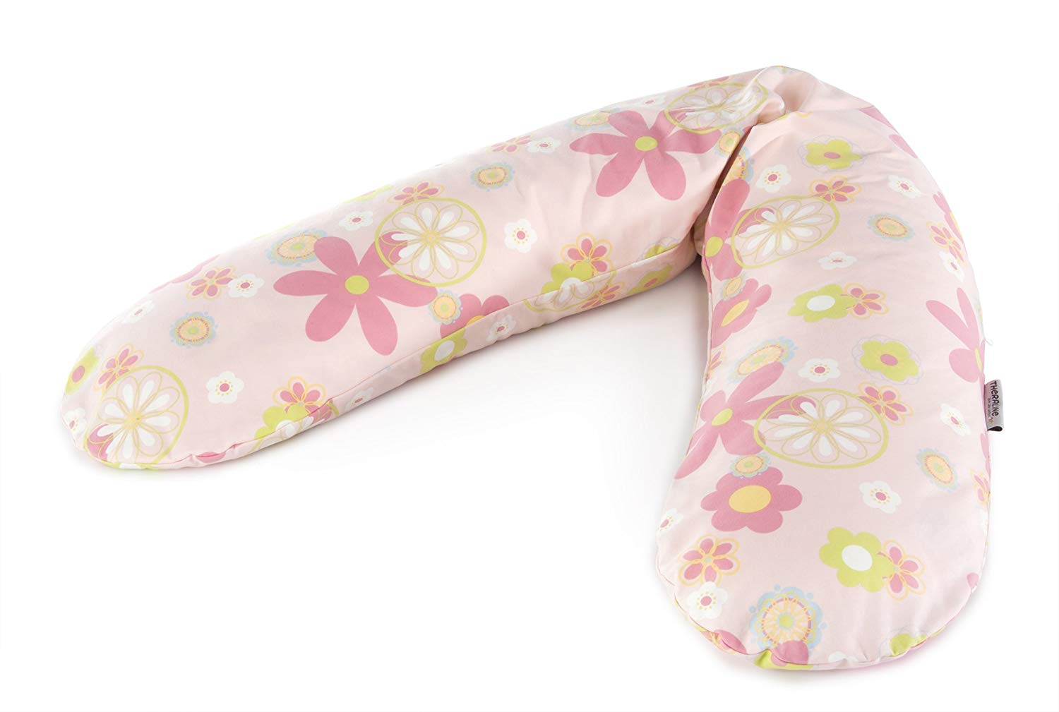 The Original Theraline Pregnancy and Breastfeeding Pillow Filled with Sand-Like Original Micro-Beads - Comes with Outer Cover,190 cm