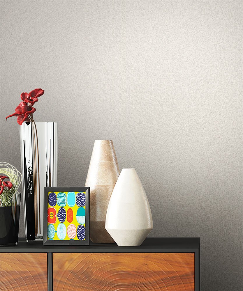 Newroom Design Newroom Silver Non-Woven Wallpaper Metallic Natural Graphic Modern Stylish 