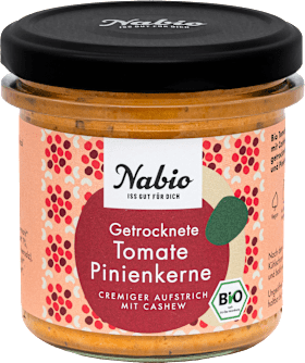 Nabio Spread, dried tomatoes and pine nuts, 135 g