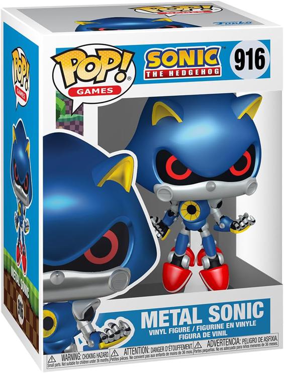 Funko POP! Games: Sonic The Hedgehog - Metal Sonic The Hedgehog - Sonic The Hedgehog - Vinyl Collectible Figure - Gift Idea - Official Merchandise - Toys For Children And Adults