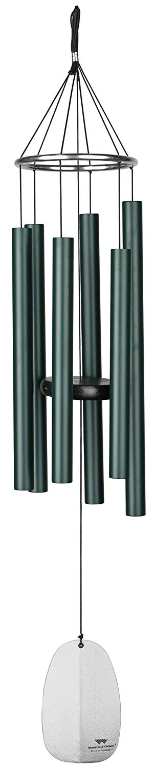 Woodstock Chimes Medium Bells of Paradise Windchime - Rainforest Green