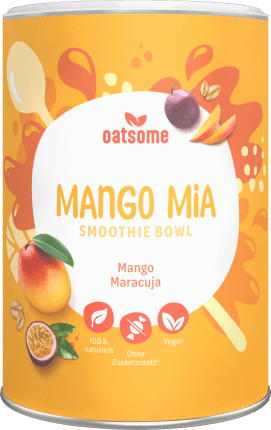 Oatsome Smoothie Bowl Pulver \'Mango Mia\' mit Mango & Maracuja, 400 g