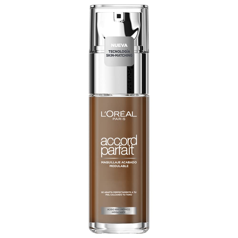 L'Oréal Paris L \ 'Oréal Paris Perfect Make-up 10.D/10.W Deep Golden, Liquid Foundation with Hyaluron and Aloe Vera, 30 ml