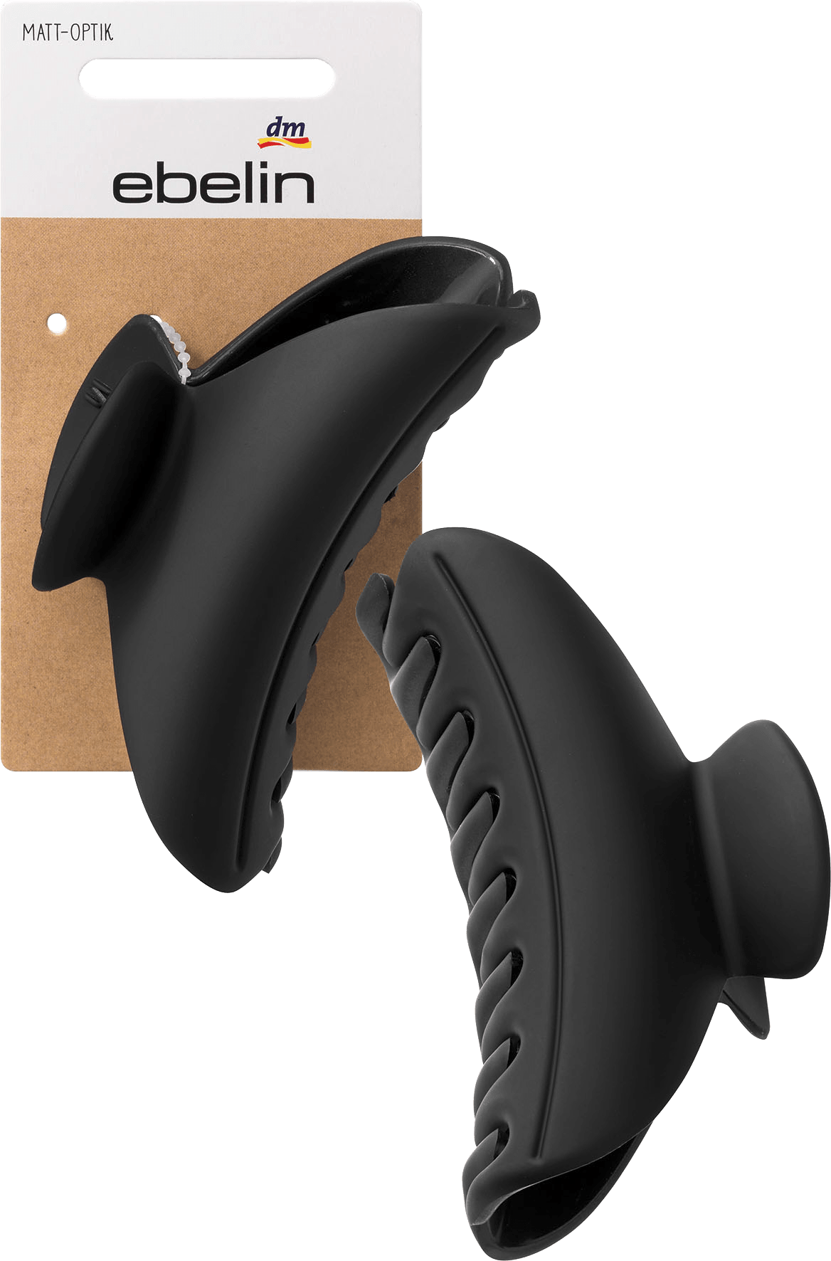 ebelin Hair Clip Black Matt-Optics, 1 Pc