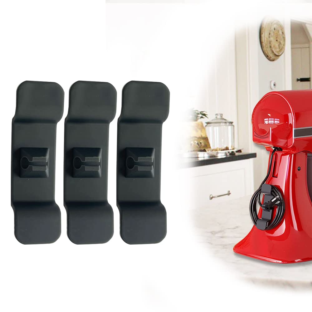 Sun3Drucker 3 Pieces Food Processor Mixer Cable Clips Accessories - Cable Holder Organi