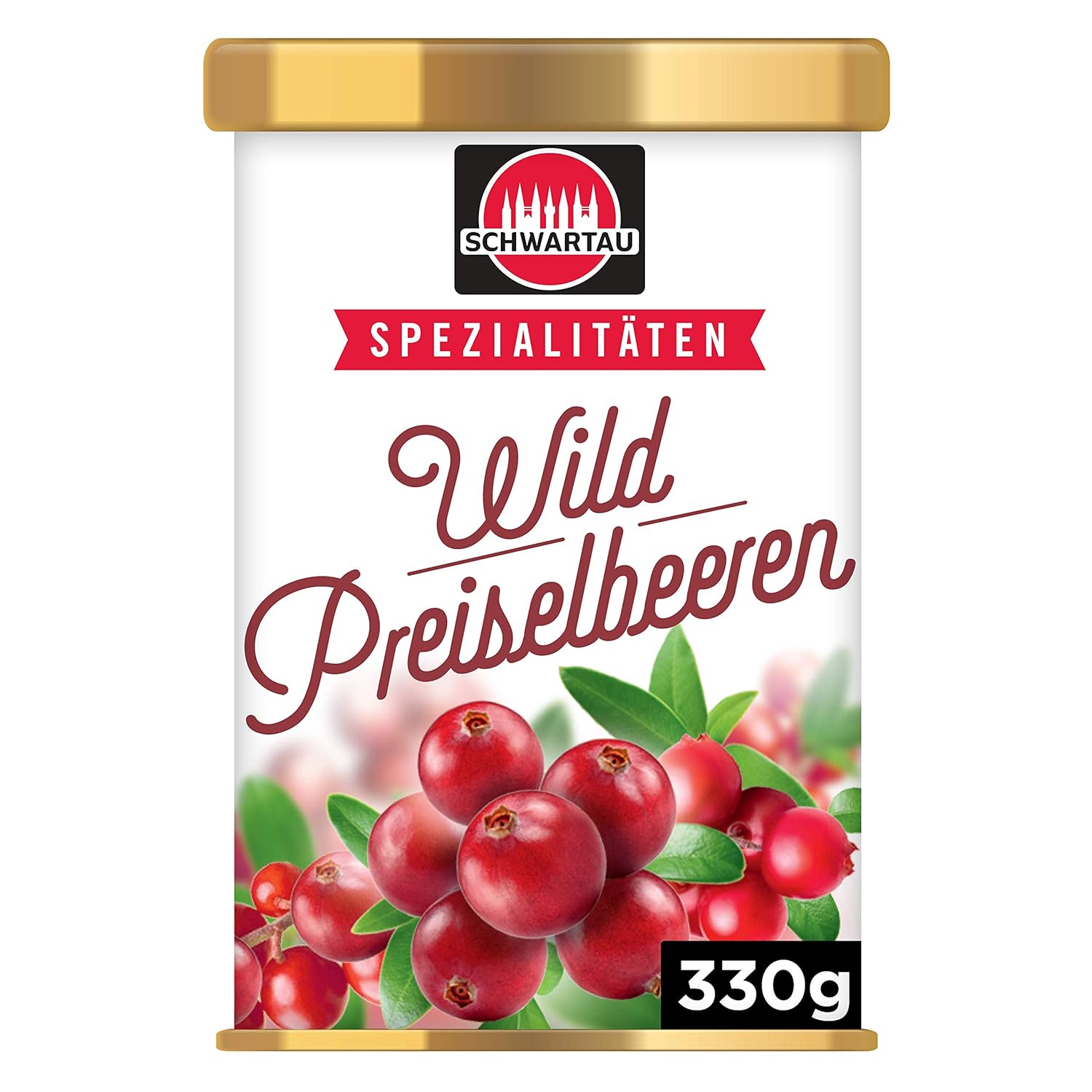 Schwartau Specialties Wild Cranberries, the Classic for Wild, 330 g