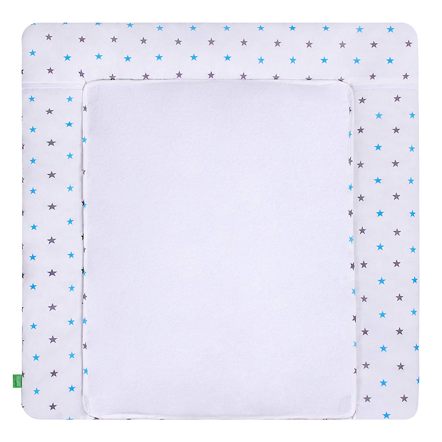 Lulando Changing Mat with 2 Removable Waterproof Covers - Outer Material 100% Cotton - Suitable for the IKEA Malm or Hemnes Units