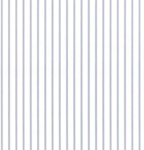 galerie-24 Sy33929 Gallery White Narrow Striped Wallpaper Blue Stripes 2