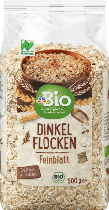dmBio Spelt flakes Fine leaf Naturland, 500 g