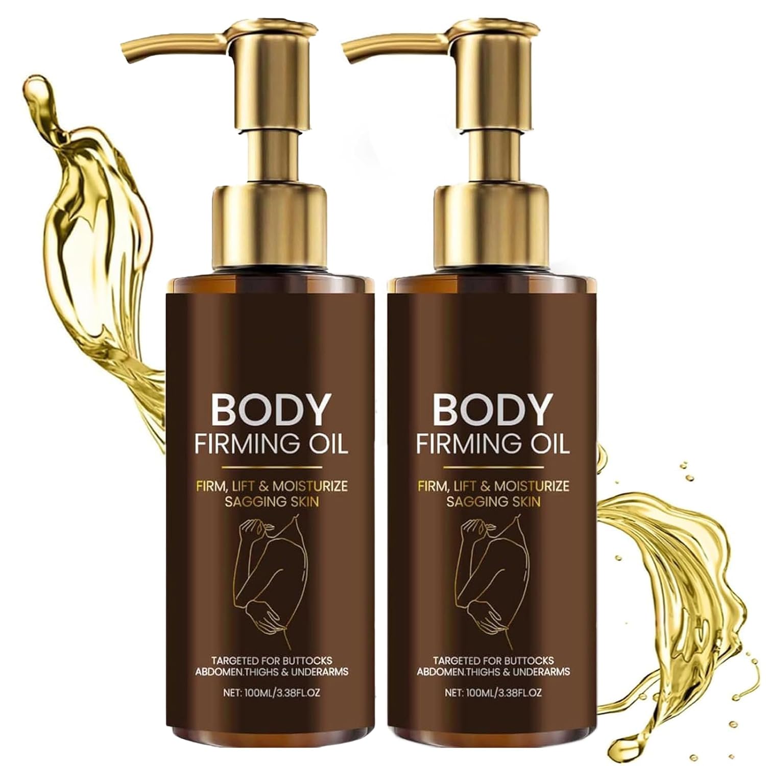 Woranb Body Firming Oil 100 ml, Glow Straff Magic Body Oil, Firming Body Oil for Sagge Skin, Firming, Lift & Moisture, Improves Fine Lines, Gentle Formula for All Skin Types (2)