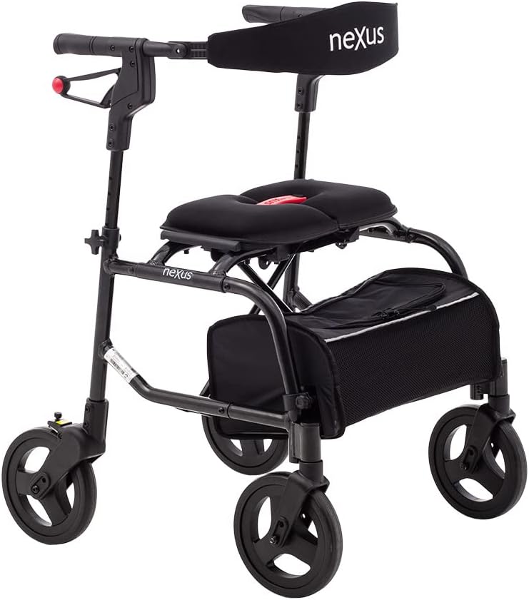 Russka neXus Lightweight Rollator 57 cm Black