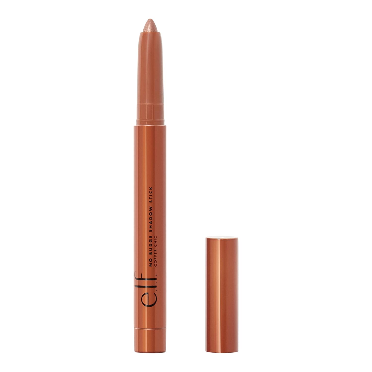 e.l.f. eleven. No Budge Shadow Stick, Durable, Smudge-proof Metallic Eyeshadow, Vegan & Cruelty Free, Copper Chic