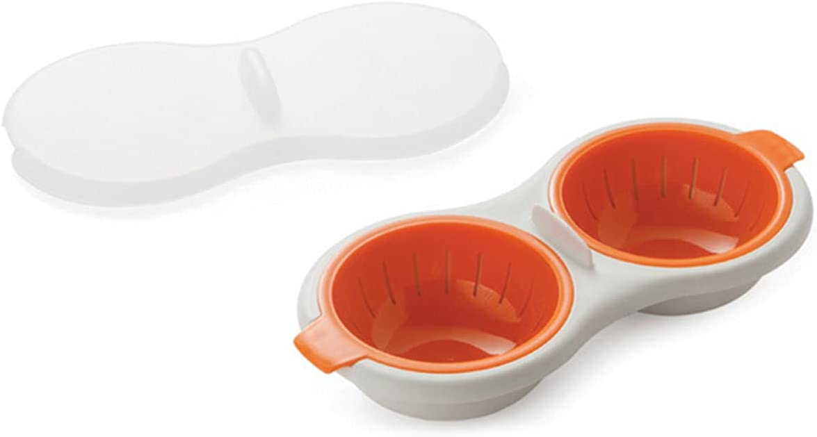 VOMONO Microwave and Oven Egg Boiler - 2 Cups