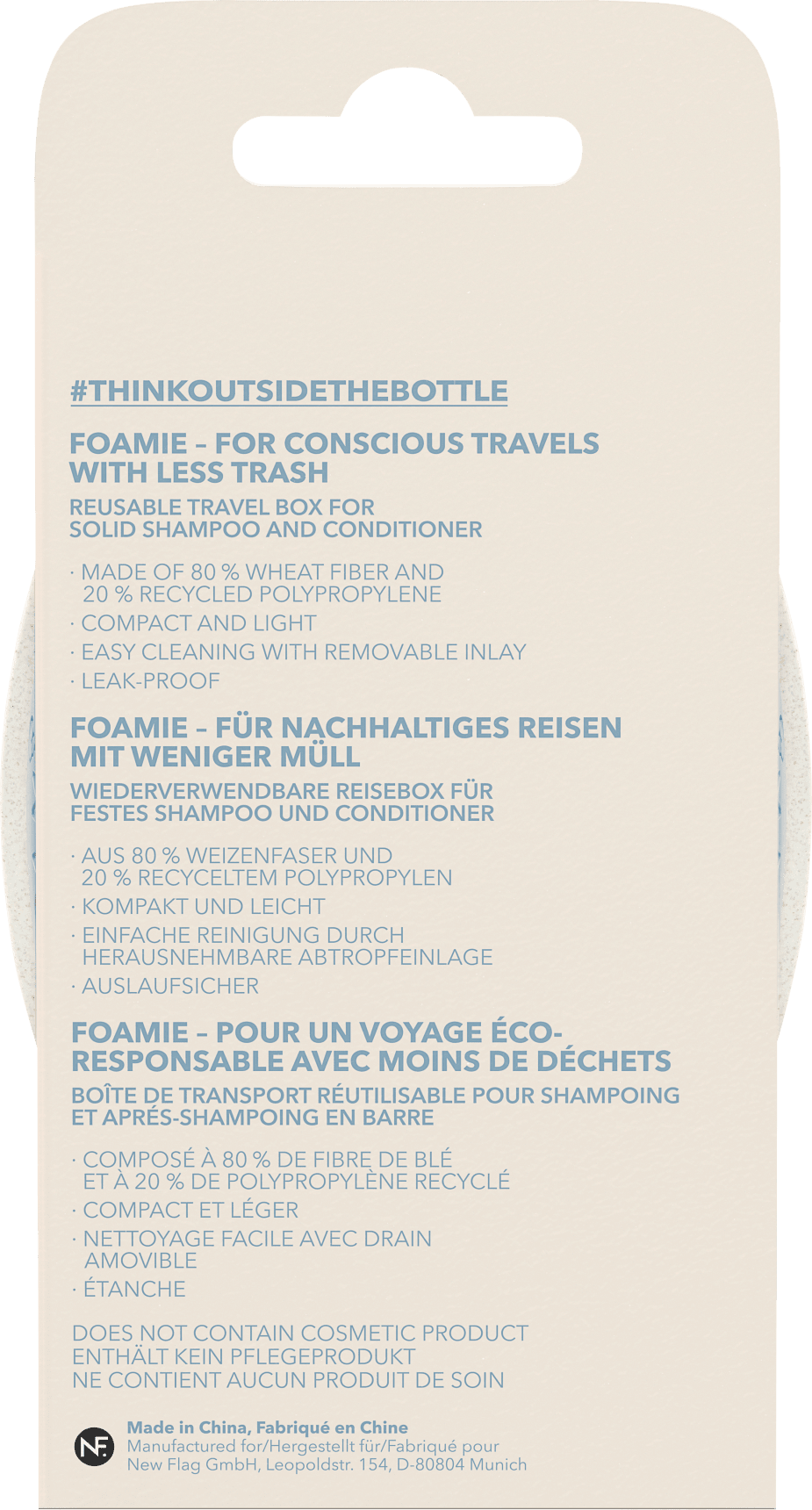FOAMIE Travelbox Für Feste Haarpflege, 1 St