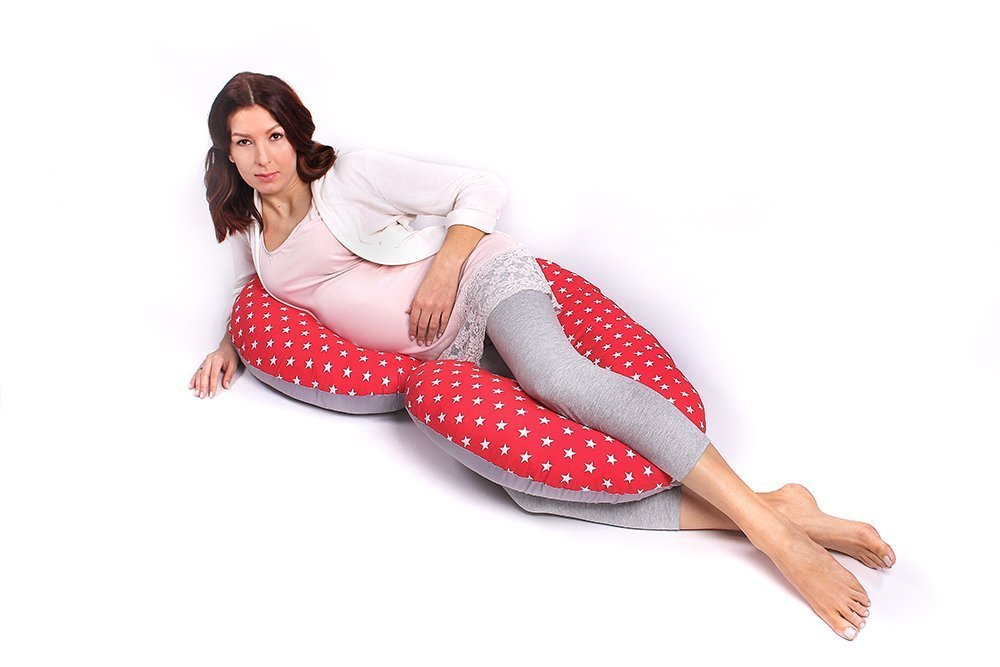 LULANDO Pregnancy Side Sleeper Pillow (130 x 60 cm) for Adults and Babies Nursing Pillow Seat Pillow and Positioning Pillow for Sleeping, Resting and Playing
