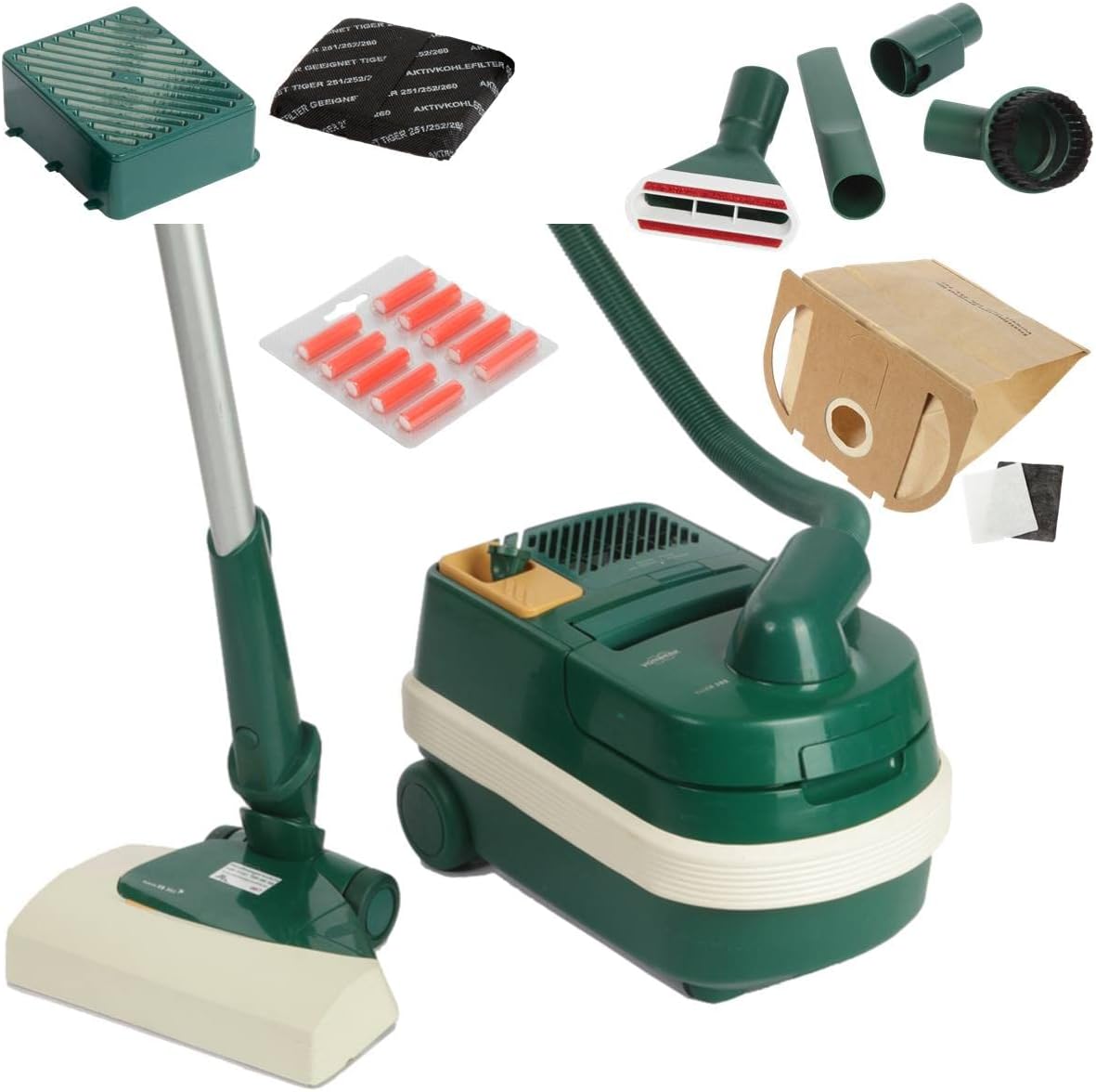 Vorwerk Tiger 252 with EB 351, HEPA filter, 10 dust bags + fragrance