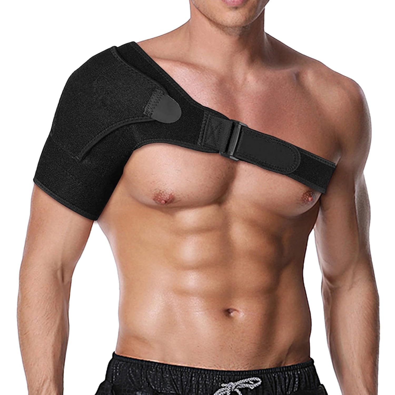 MENUY Adjustable Shoulder Brace Shoulder Support for Men Women Upper Arm Brace Breathable Neoprene Support Shoulder Support for Dislocation Training and Sports Injuries