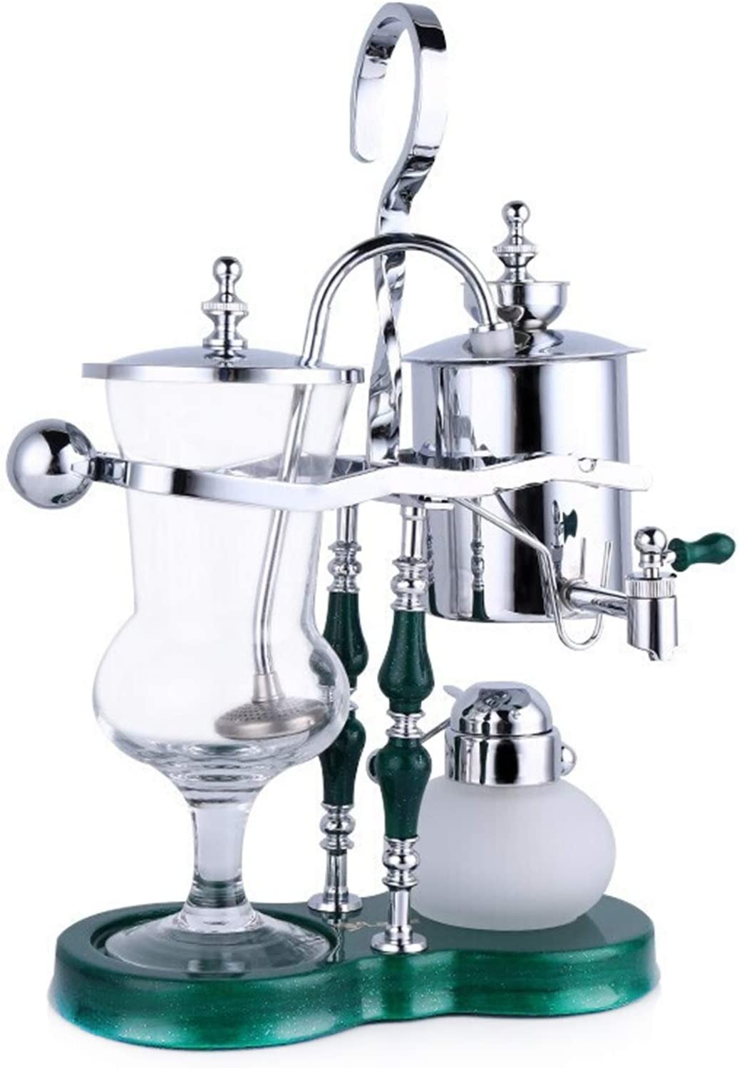 BNMY Vacuum Coffee Maker Siphon Coffee Machine Set Coffee Siphon Household Belgian Pot Royal Coffee Pot Green