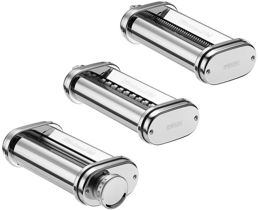 Kitchenaid 5KSMPRA Optional Accessory for all KitchenAid 3-Piece Pasta Attachment Food Processor, Single, 24.6 x 9.7 x 5.6 cm