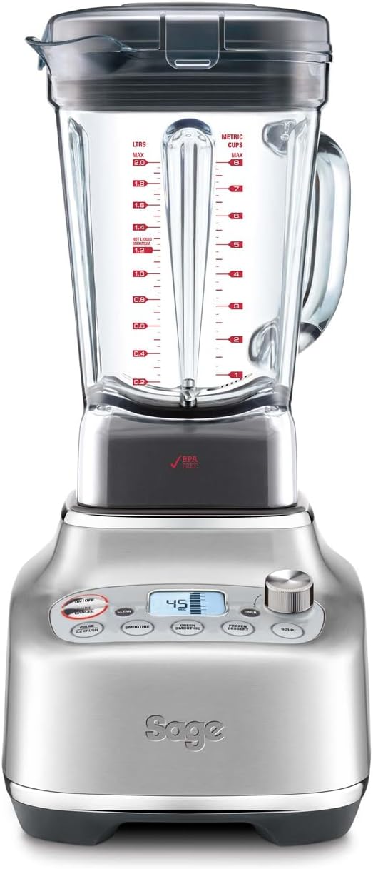 Sage SBL920BSS Super Q Super Blender, 2400 W, 2 Litre, Brushed Stainless Steel