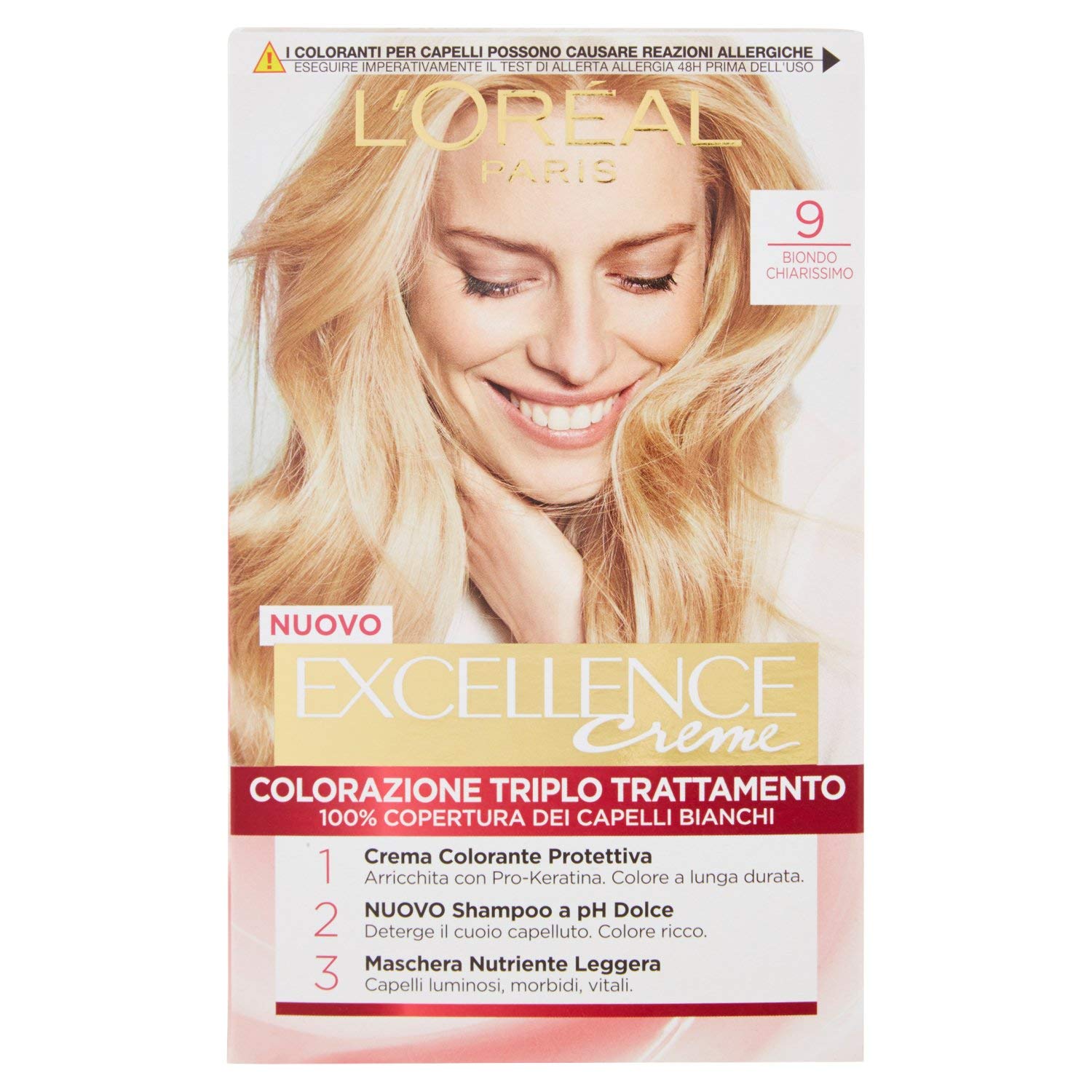 L'Oréal Paris Excellence N.9 Hair Dyes, chiarissimo ‎biondo