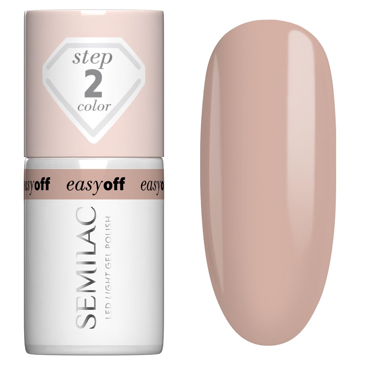 Semilac Easy Off LED Light L14 Nail Polish Caffe Frappe 7 ml