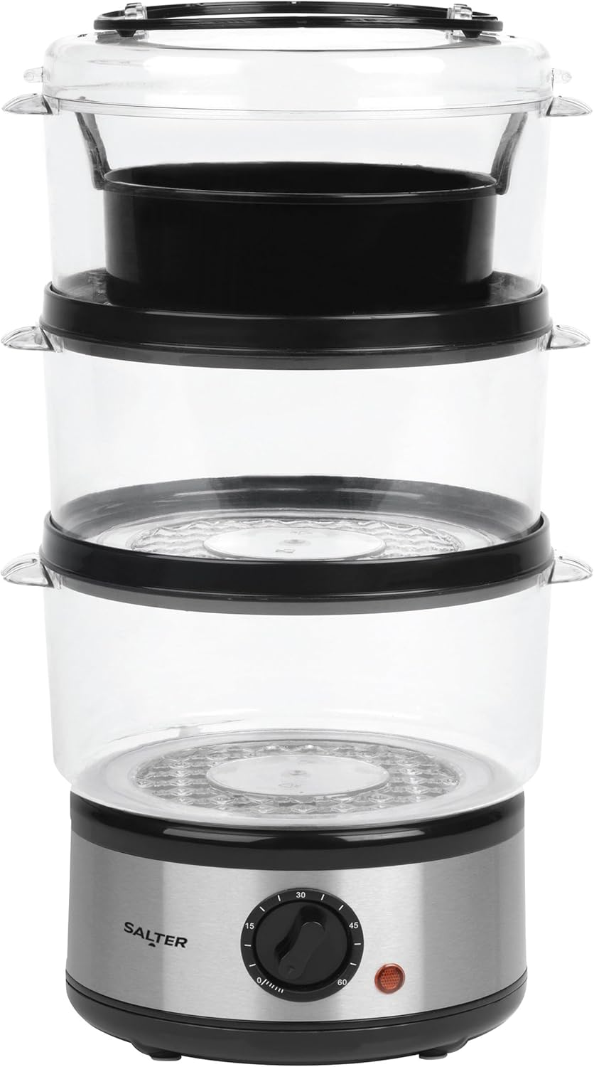 Prolectrix EK2726VDE 3 Stage Steamer with Euro Plug 7.5 Litre 500 W Stainless Steel