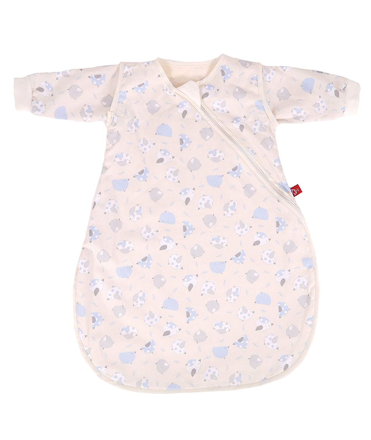 Kaiser 65064197 All Season Sleeping Bag Frida, 70 cm Long, Birds Light Blue