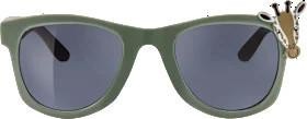 SUNDANCE Sunglasses kids olive green frame with giraffe, brown temples, 1 piece