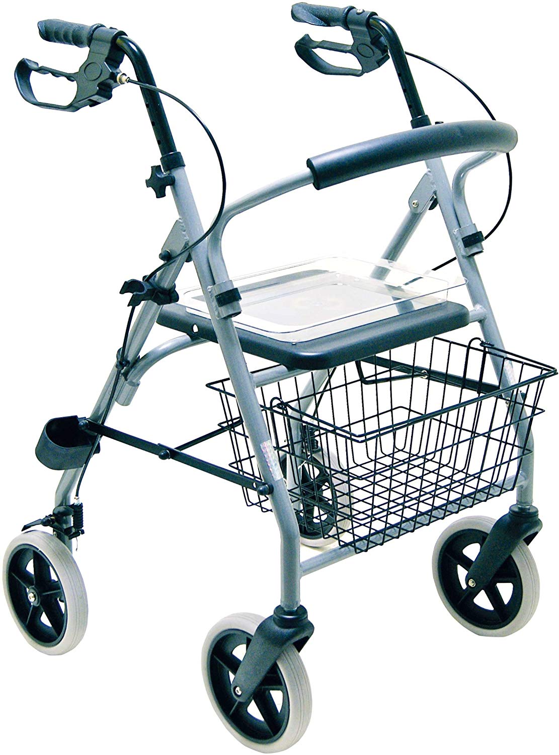 Drive Medical Gigo Aluminium Rollator with Basket Grey
