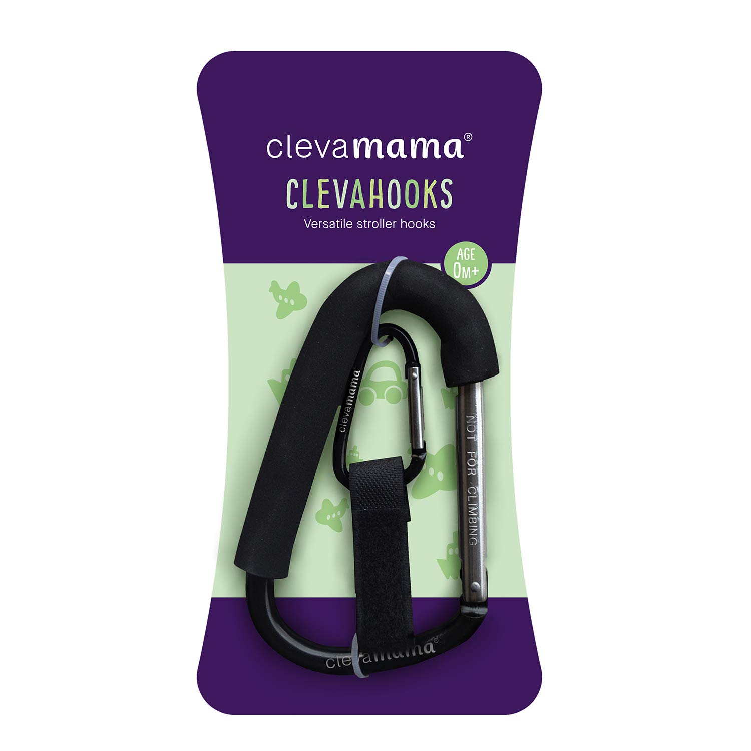 Clevamama 3602 Clevahooks 2 x Pram Hooks, Silver, 100 g
