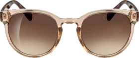 SUNDANCE Sunglasses adults transparent light brown frame with brown tinted lenses, 1 piece