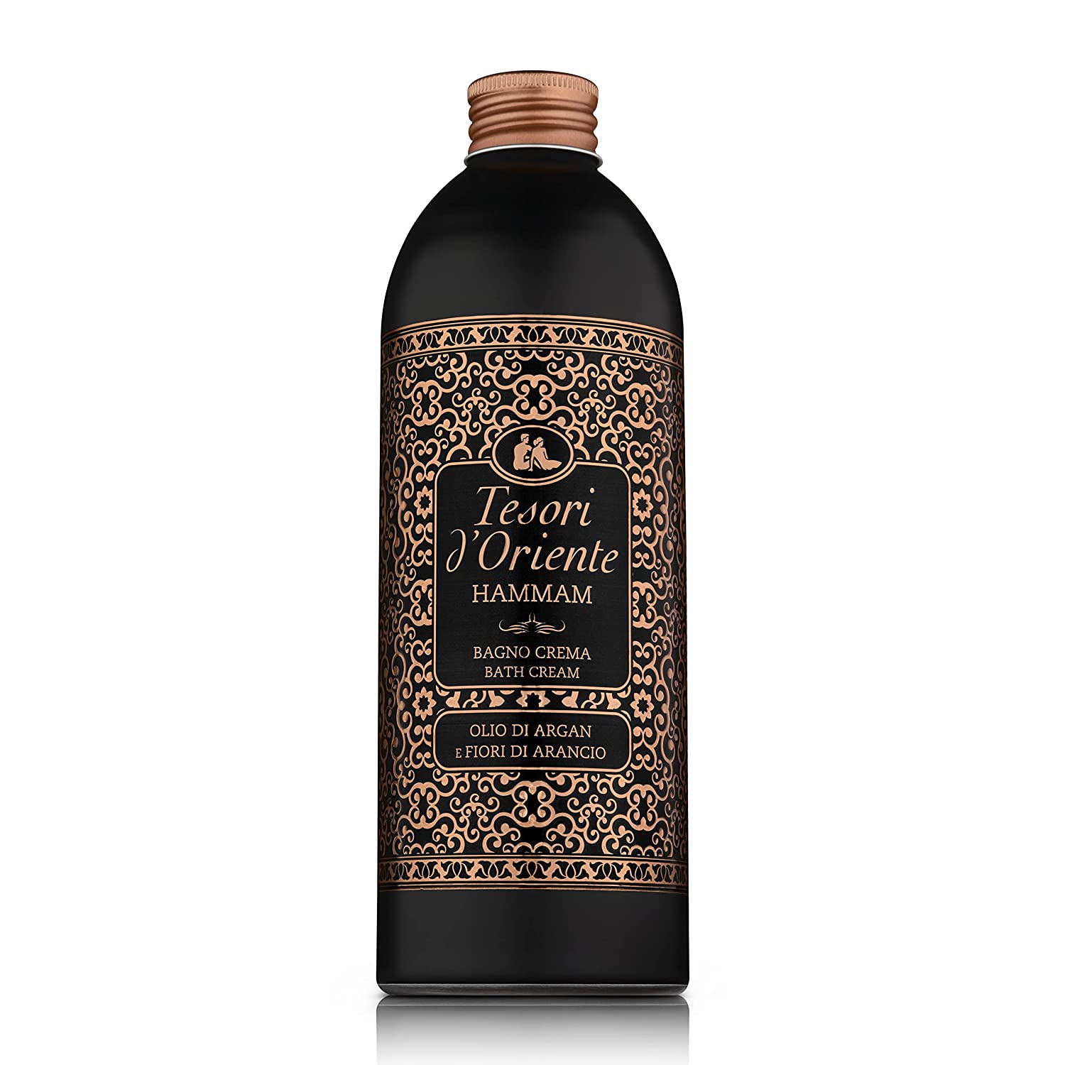 Tesori d'Oriente Tesori d\'Oriente Cremebath \'Hammam\' 500 ml Aromatic Bath with Argan Oil and Orange Blossom Body Care for the Bath Ritual for Body & Senses, ‎black