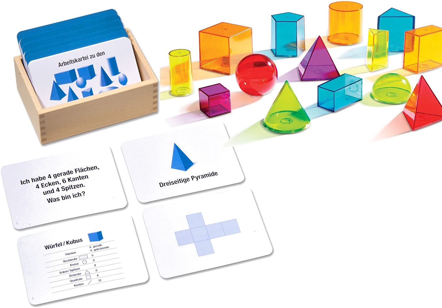 MontessoriPlus Understanding Geometric Body Learn Not Satisfied Material with 100 Cards