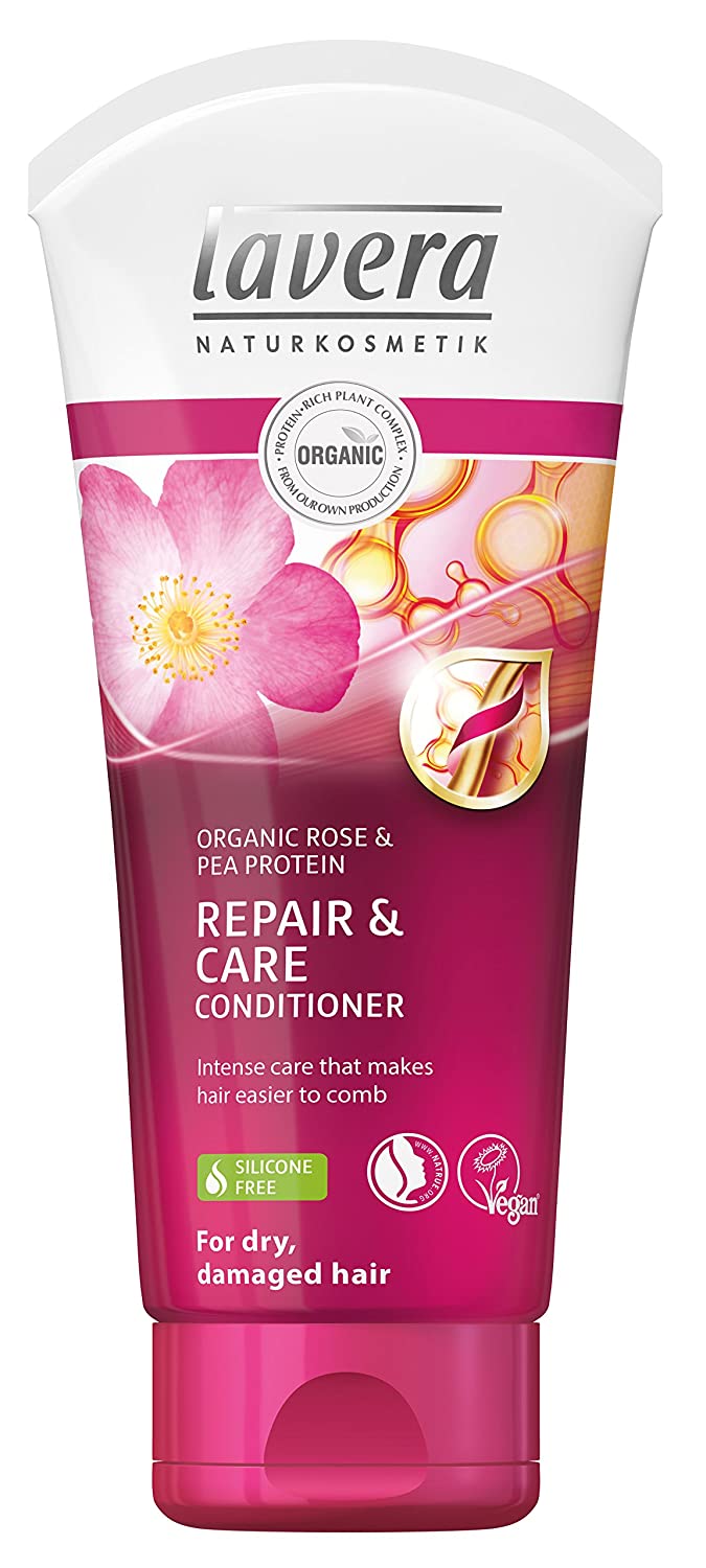 Lavera Organic Rose & Pea Protein Repair & Care Conditioner (for Dry, Damaged Hair) 200ml