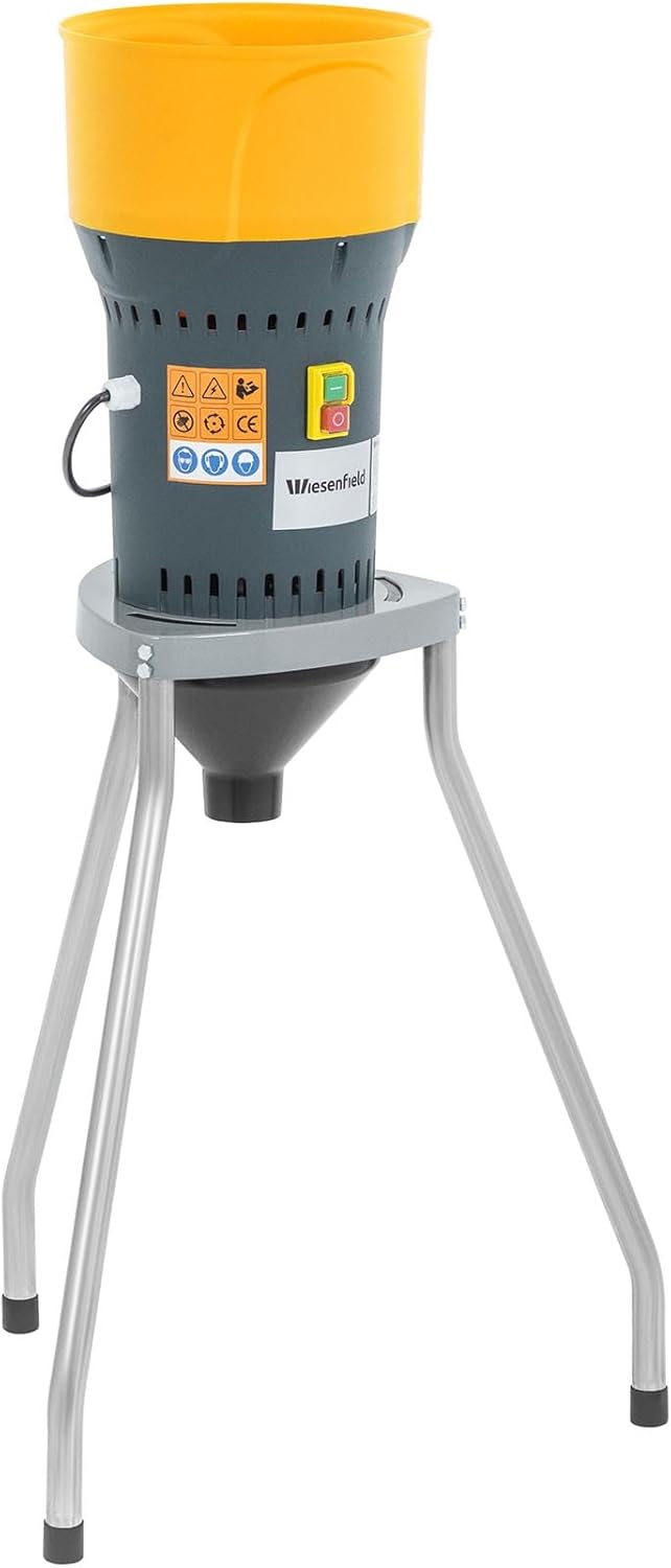 Wiesenfield Electric Grain Mill with Base + 5 Sieves 300 kg/h 1300 W with Base Frame Scrap Mill Grain Mill Electric Grain Mill