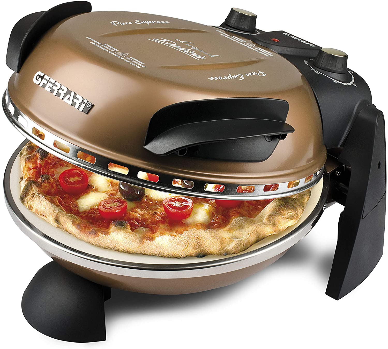 G3Ferrari Delizia Pizza Maker, 1200 Lacquered, Metal Copper G1000608