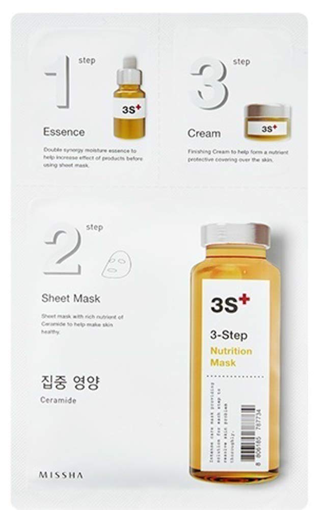 MISSHA 3step nutrition mask.