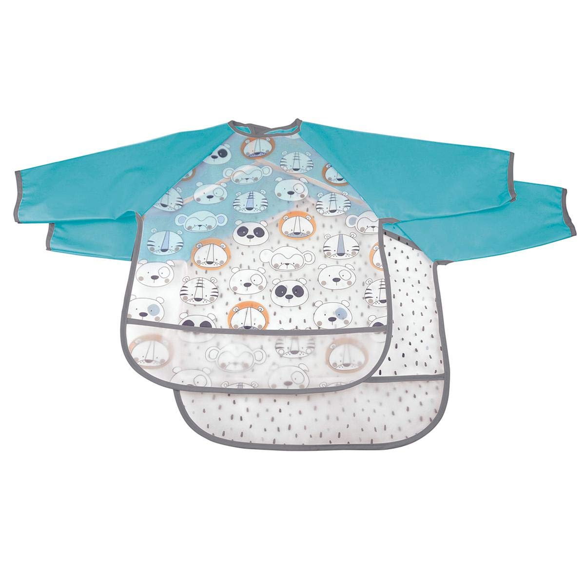 Olmitos Zoo Peva Bib with Sleeves (Pack of 2)