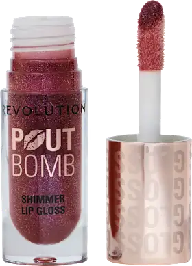 Revolution Lip gloss Pout Bomb, Shimmer Berry Luster, 4.5 ml