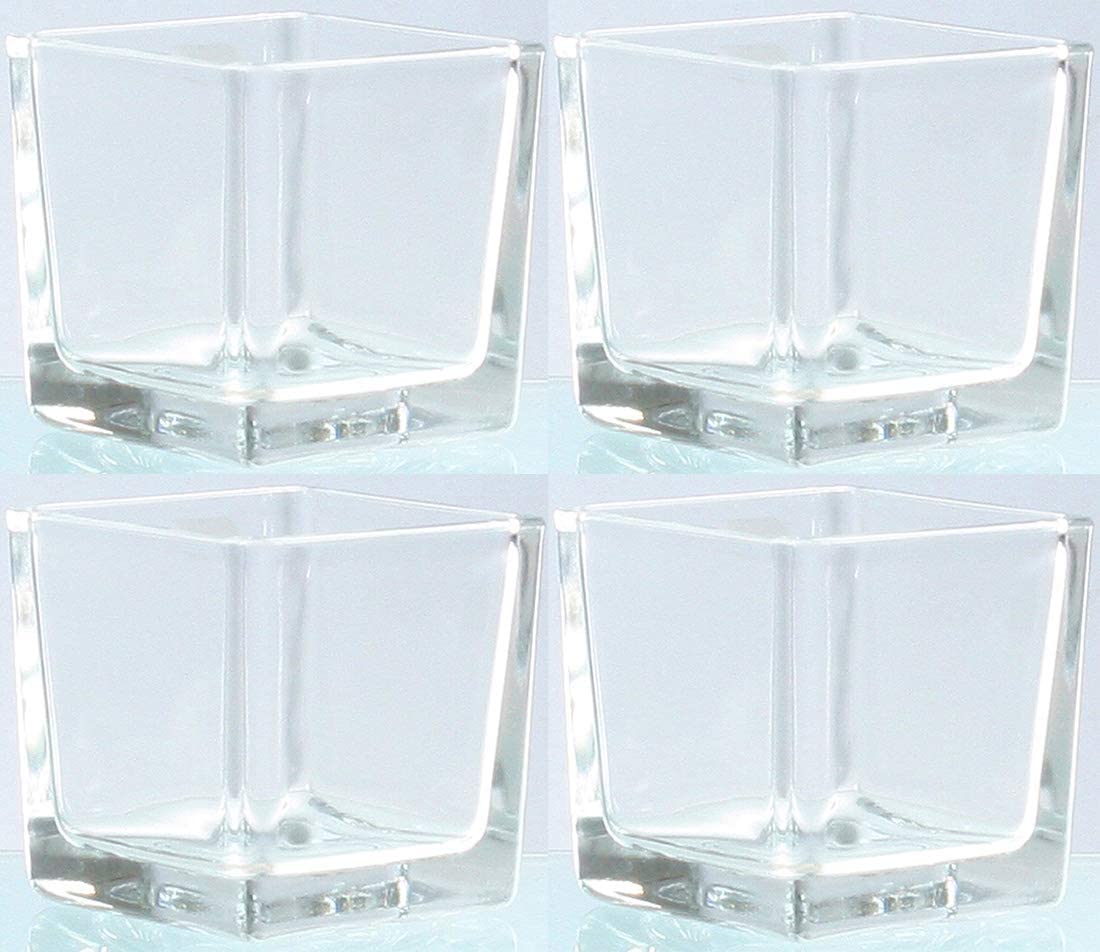 Novaliv Tea Light Glasses - Rounded Square Version