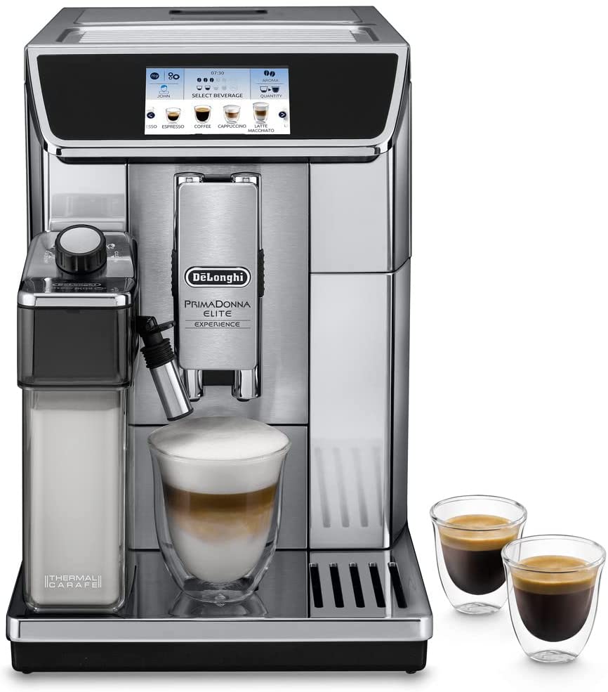 De\'Longhi ECAM650.85 DeLonghi ECAM 650.85 MS, 18/8 Stainless Steel, 1 Litr