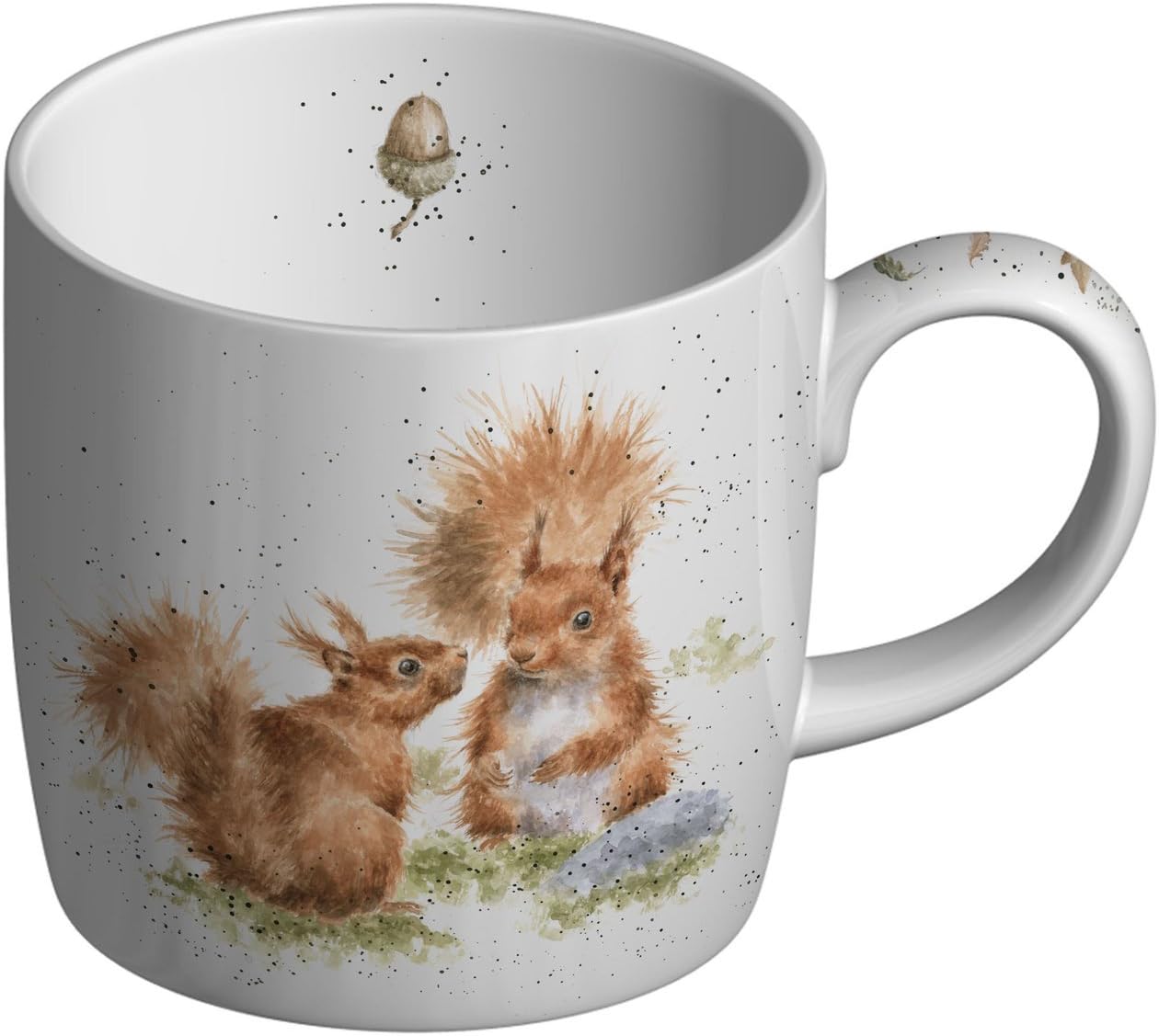Portmeirion Wrendale Designs Between Friends (Squirrel) Fine Bone China Single Mug, Multi Coloured, 8 x 12 x 8 cm