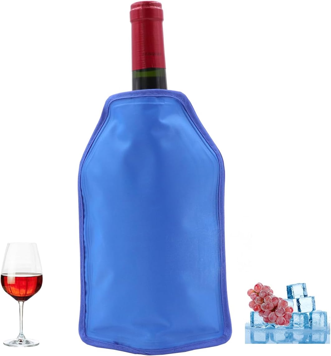 Wine bottle cooler, wine cooler sleeve for bottles, wine cooling cover keeps wine, drinks and beverages cold for hours