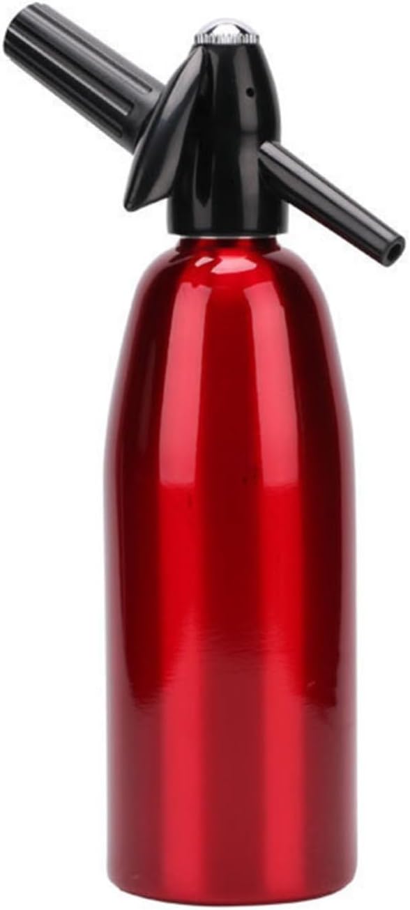 UTTASU Multifunctional Carbonated Water Machine for Soda and Sparkling Water with Compact Design Soda Siphon Soda Machine Bottle (Red)