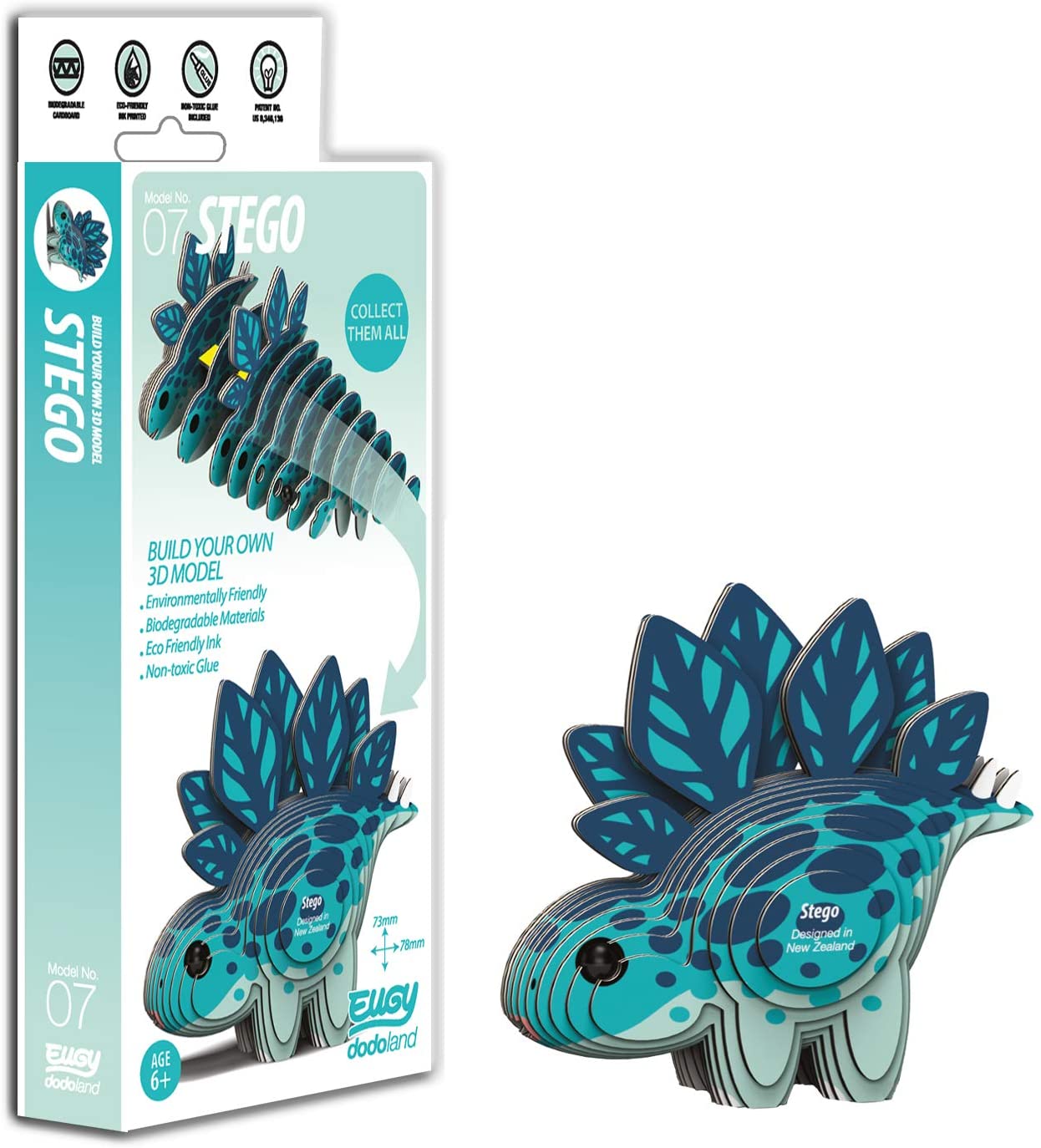 Brainstorm Toys D5001 Eugy Stego 3D Craft Kit, None